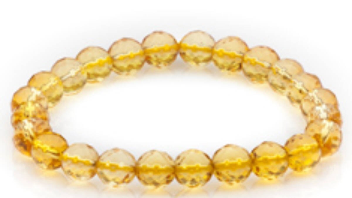 Amazon.com: Dainty Yellow Citrine Roundel Beaded Bracelet for her Sterling  Silver Beads Gemstone Jewelry Gift Crystal Healing : Handmade Products